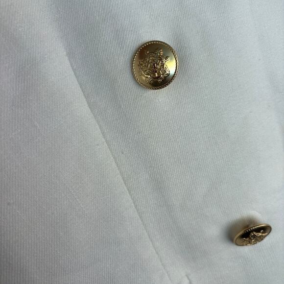 J Crew Bristol Linen Blazer 4 White Double Breasted Jacket AW081 J.Crew Nautical - Picture 9 of 10